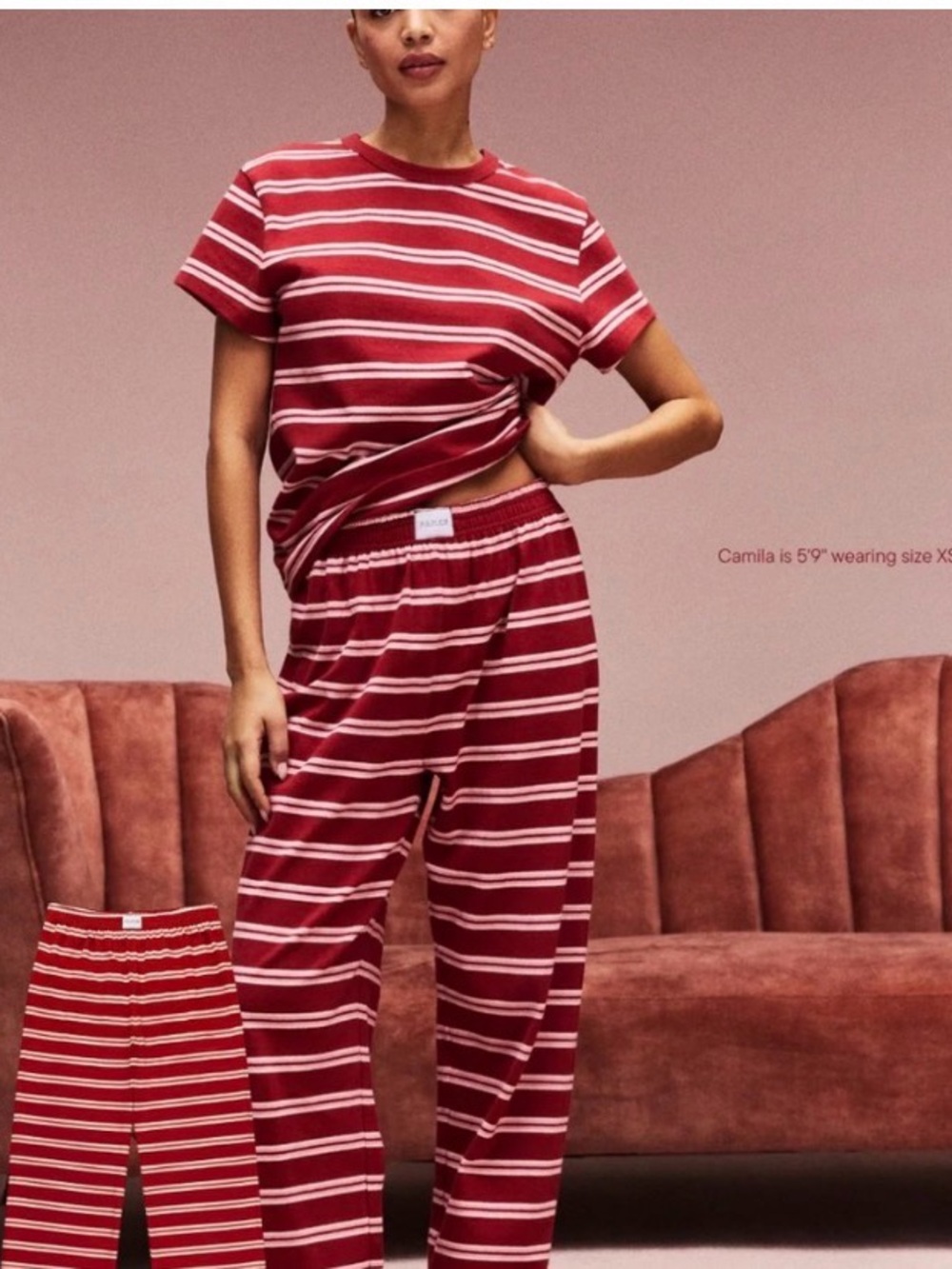 Parke Amour Striped Boxer Pants Size XS - Picture 1 of 6